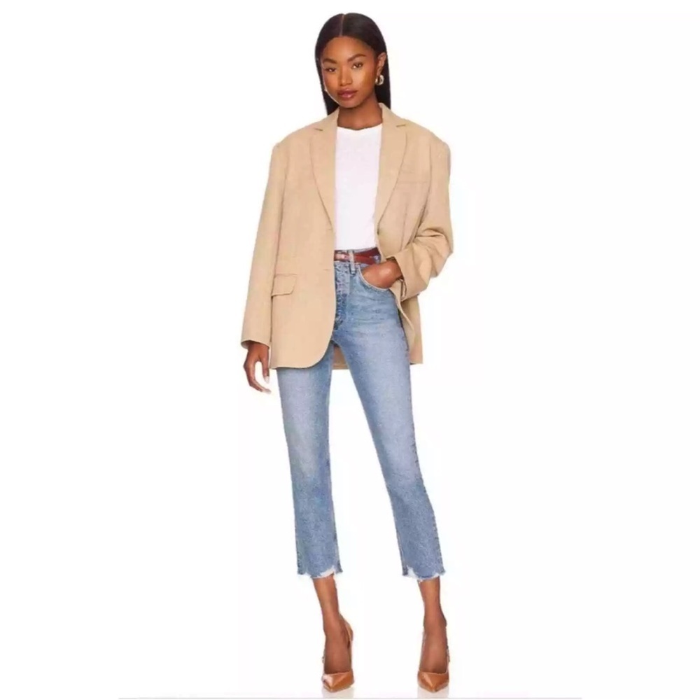 AGOLDE Riley High Rise Straight Crop in Haven Size 30